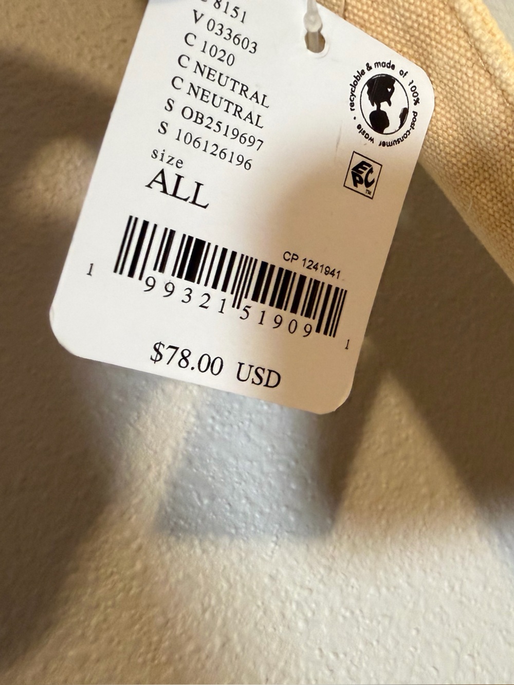 Free People Camp Crush Sling Bag NWT $78 Neutral - Picture 6 of 8